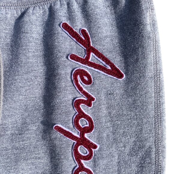 Aeropostale Y2K 3D Spellout Wide Leg Flare Sweatpant Sz M Low-Rise Loungewear - Picture 3 of 10